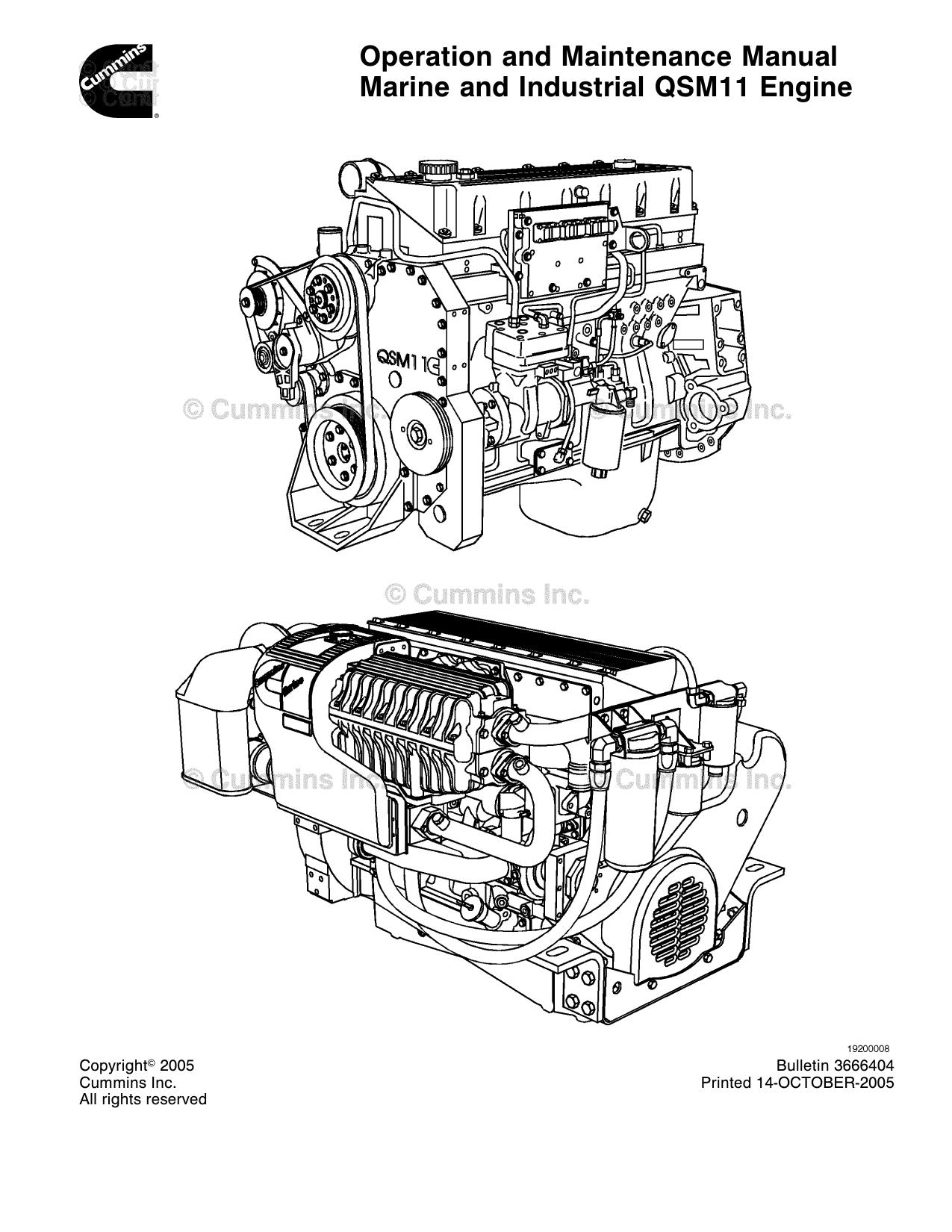 QSM11 Marine and Industrial Engine Operation and Maintenance Manual